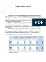 Sistemul Fiscal in Bulgaria Tabel