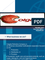 Colgate-Palmolive Company: Prateek Dave Area Sales Officer, Colgate LTD
