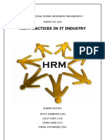 30321041 Hrm Practices in IT Industry