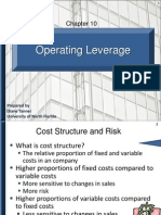 Operating Leverage: Prepared by Diane Tanner University of North Florida