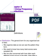 Creating and Using Frequency Distributions