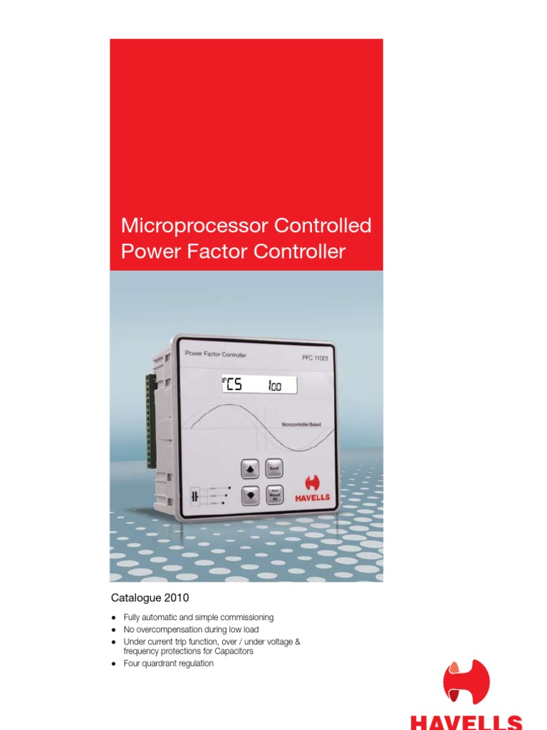 APFC Relay: Automatic Power Factor Control | PDF | Capacitor | Relay