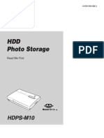 Sony Photo Storage Read Me First HDPSM10