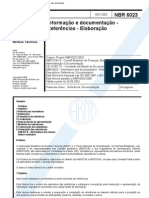 NBR 6023 2002 - Informação e documentação - Referências - Elaboração