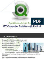 IRT Computer Solutions (I) PVT LTD: Simplifying Analysis For Everyone