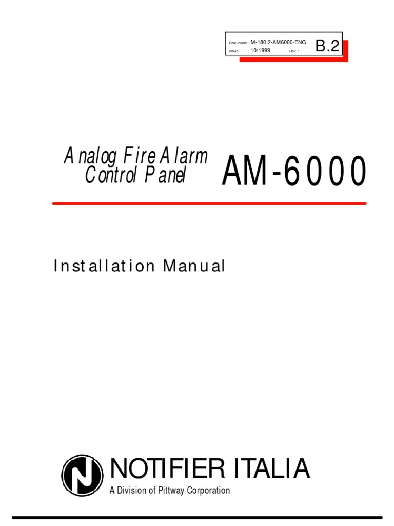 AM6000 Inst NotifierEng | PDF | Power Supply | Electrical Connector