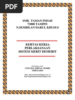 Kertas Cadanagan Sistem Merit Demerit Pdf