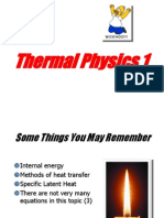 Thermal Physics 1: Key Concepts