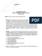 Council of North County Neighborhoods Information Paper on Pinellas County's Post Disaster Recovery Plan 15 July 2013 v 1.0