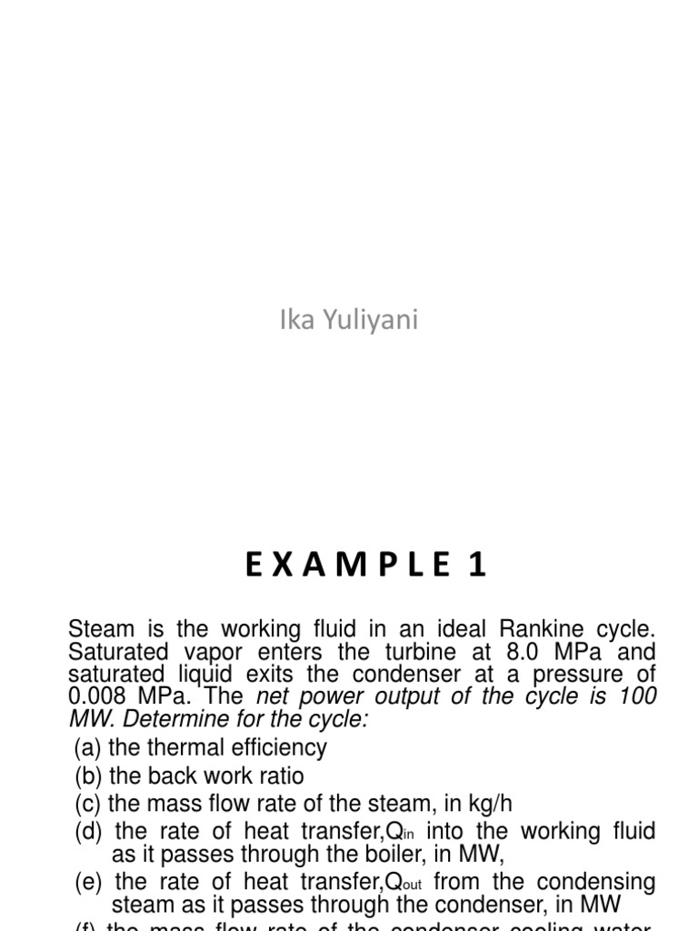 contoh soal termodinamika | Steam | Heat Transfer