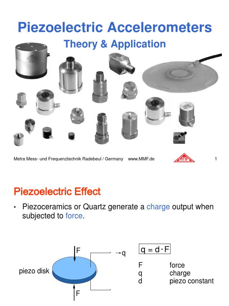 Theory and Application of Piezoelectric Accelerometers 1