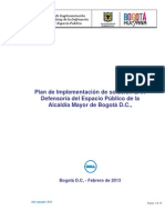 Plan de Implementacion Solucion LAN Defensoria Del Espacio Publico de La Alcaldia Mayor de Bogota V1.0