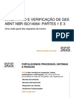 SGS - Inventário e Verificação de GEE - ABNT NBR ISO 14064 - Partes 1 A 3