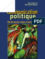 La Communication Politique Etat Des Savoirs Enjeux Et Perspectives