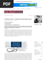 O debate sobre a redução da maioridade penal