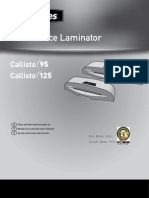 Fellowes Callisto 95 Laminator 9 1/2 Wide 5mil Manual