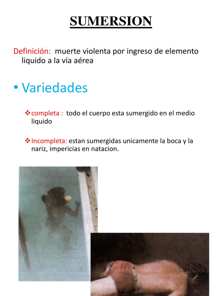 Asfixia Por Sumersion | PDF | Pulmón | Piel