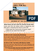 A Hall For All: Saturday 20 JULY 2013 What Future Do You Want For Exwick Parish Hall?