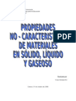 Propiedades No Caracteristicas de Los Materiales