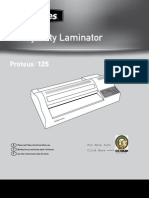 Fellowes Proteus 125 Laminator 13 Wide 10mil Manual