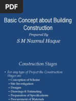 Step-by-Step Building Construction Guide | PDF | Concrete | Wall