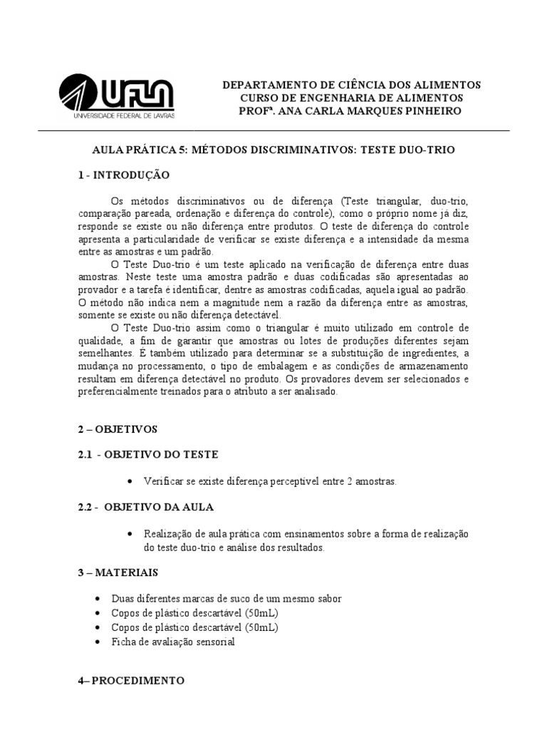 Teste Duo-Trio de Sucos | PDF | Computação e Tecnologia da Informação ...