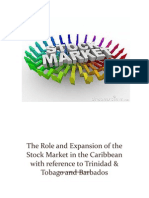 The Role and Expansion of The Stock Market in The Caribbean With Reference To Trinidad & Tobago and Barbados