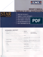 USER MANUAL LML STAR DELUXE