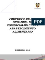 Proyecto de Ley de Comercializacion y Abastecimiento Agropecuario Final