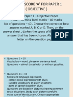 Tips To Score A' For Paper (Kiv)