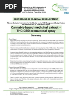 Cannabis-Based Medicinal Extract Sprays