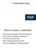 Simple Sustainable Living - Summary