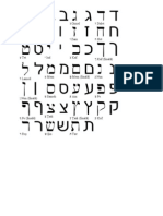 alfabet ebraic