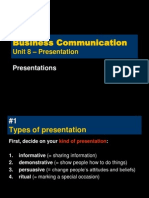 Unit 8 - Presentations - P