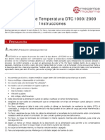 Delta DTC - Controlador de Temperatura - Instrucciones