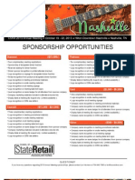 Sponsorship Opportunities: Questions?