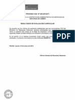 ACTA DE RESULTADOS CAS Nº 636-2012-OTI - CURRICULAR - DESIERTO