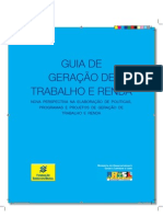 A Guia de Geracao de Trabalho e Renda