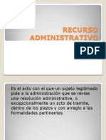 RECURSO ADMINISTRATIVOS