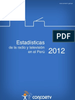 Estadisticas Radio TV Perú 2012