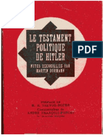 Hitler Adolf - Le Testament Politique D'hitler PDF
