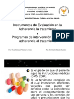 Instrumentos de Evaluación en La Adherencia La Tratamiento-Prof - Gloria