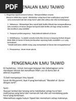 Pengenalan Ilmu Tajwid Pdf