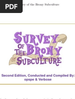 Download Survey of the Brony Subculture 2nd Ed by opspe SN153051752 doc pdf