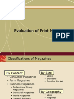 10 - Evaluation of Print Media