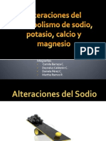 Alteracion Del Metabolismo de Sodio, Potasio, Calcio, Magnesio Seminario