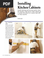 Installing Kitchen Cabinets