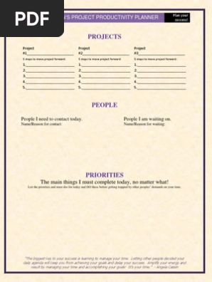 Project Planner  1.0
