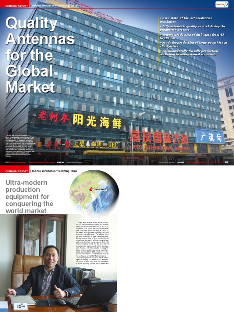 Quality Antennas For The Global Market COMPANY REPORT Antenna