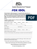 Fox Idol 2nd Annual